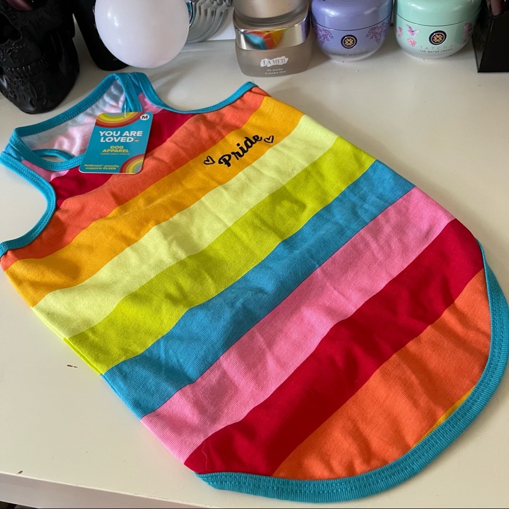 PetSmart 2021 Pride Shirt Dog Medium You Are Loved Collection Rainbow